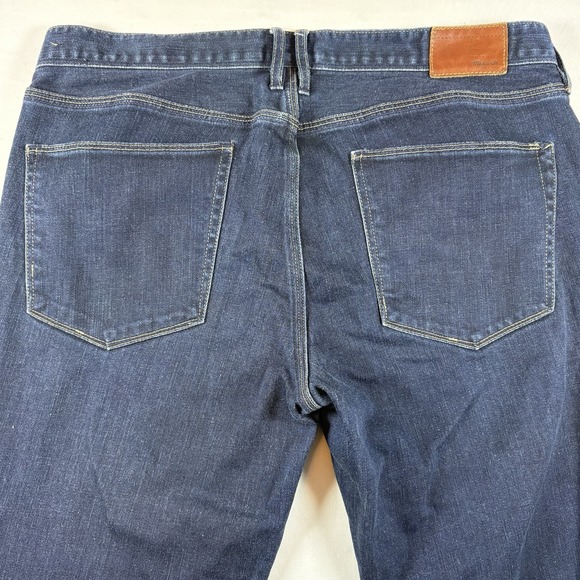 Madewell Rail Straight Jeans Women's 31x34 Dark Wash Stretch Classic - Picture 11 of 16